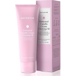 Naturium Camellia Creamy Cleansing Oil, Fermented Camellia Oil & Extract Plus Linoleic-Rich Oils - Reinigingsmiddel - Reinigingsolie - Make-up remover - 103.5ml