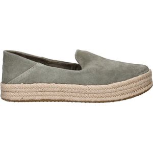 Toms - Carolina - Espadrille - Groen - Suède - OrthoLite® EcoLT-Hybrid-voetbed