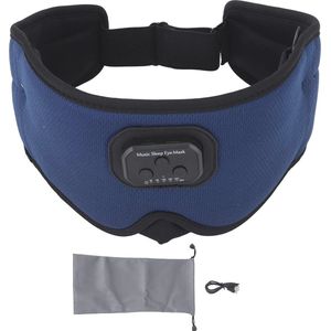 3D Slaapmasker met Muziek, Bluetooth Hoofdtelefoon voor Slaapruisonderdrukking en Zijslapers