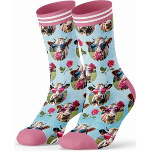 Sock My Feet 3-pack sokken dames 39 42 - duurzaam - naadloos - Love Cow