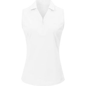 Dames Mouwloos Poloshirt – Ademend Golf- En Yogashirt Met Kraag – Sportieve Zomer Tanktop Voor Actieve Dagen