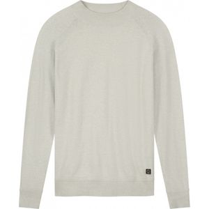 Mock Neck Soft Cotton Melange Offwhite (405538 - 102)