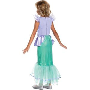 Smiffy's - Ariel de Zeemeermin Kostuum - Disney De Kleine Zeemeermin Ariel Deluxe - Meisje - Groen, Paars - Large - Carnavalskleding - Verkleedkleding