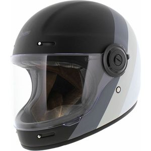 Origine Vega Vintage helm - Primitive mat zwart grijs - Maat XXL - Motor / Brommer