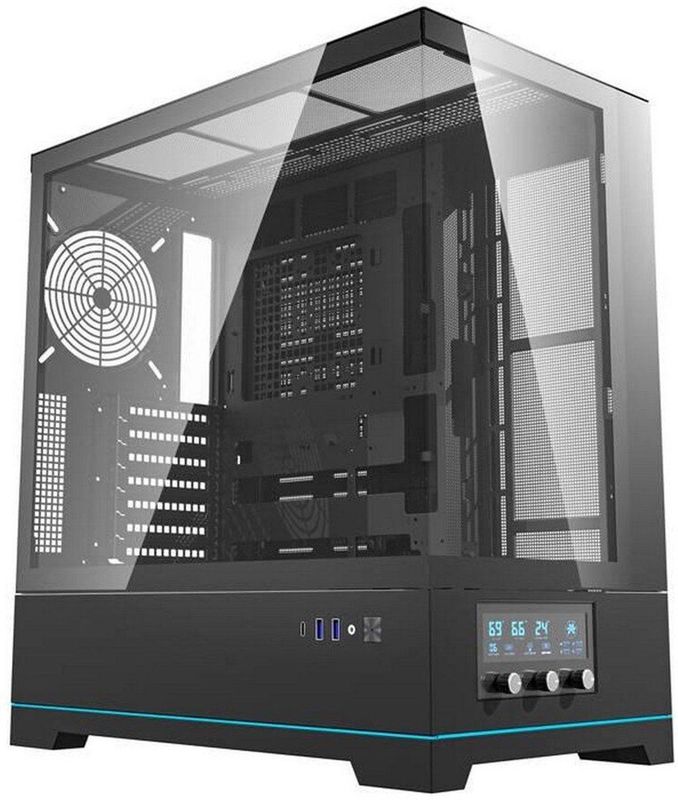 Darkflash - DY451 - PC Behuizing - Zwart - ATX - Gehard Glas