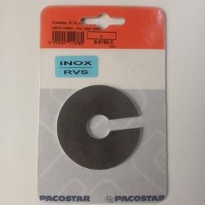 Huisnummer ""c"" Pacostar Inox RVS Lijm 60mm