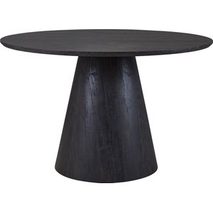 Ronde eettafel Miklos | Ø120 x 75 cm | Zwart