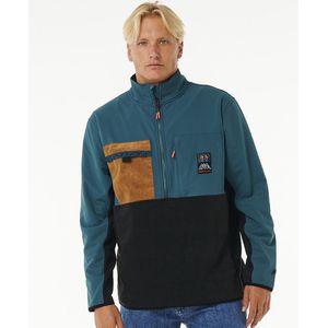 Rip Curl Anti Series Journey Zip Crew - Blue Green