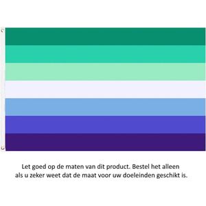 Gay Men Pride Vlag 150x90CM - LGBT - Regenboog Vlag - Gay - Homo - Flag Polyester