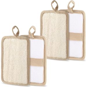 Natuurlijke Loofah Spons - Exfoliërende Pads - Body Scrubbers - Bad Douche Luffa Spons - Diepe Peeling Reiniging - Vrouwen Mannen
