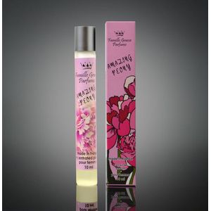 Franse - Amazing Peony (Pioen) - met zuivere parfumolie met roller - met Pioen, Kokosnoot en Kruidnagel - 10 ml
