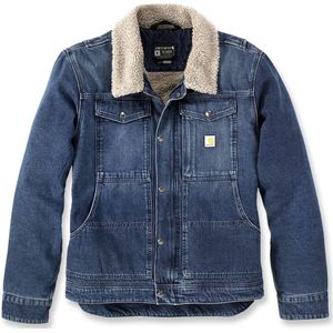 Carhartt - Relaxed Fit Denim Sherpa-Lined Jacket 106323 - Werkjas - Katoen - Warm