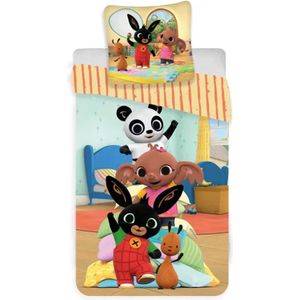 Bing - Peuterdekbedovertrek - Lichtblauw - Tower - 100 x 135 cm - Katoen