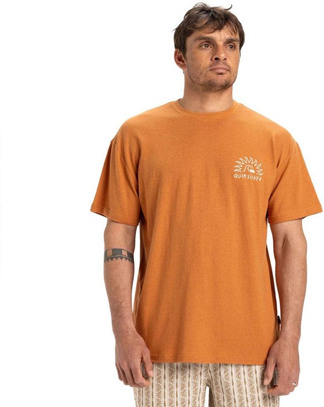 Quiksilver Cl Freedom Swell T-shirt Met Korte Mouwen Oranje S Man