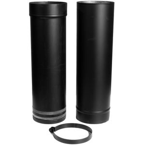 Verstelbare kachelpijp - paspijp 120mm 2mm 58-90 cm.