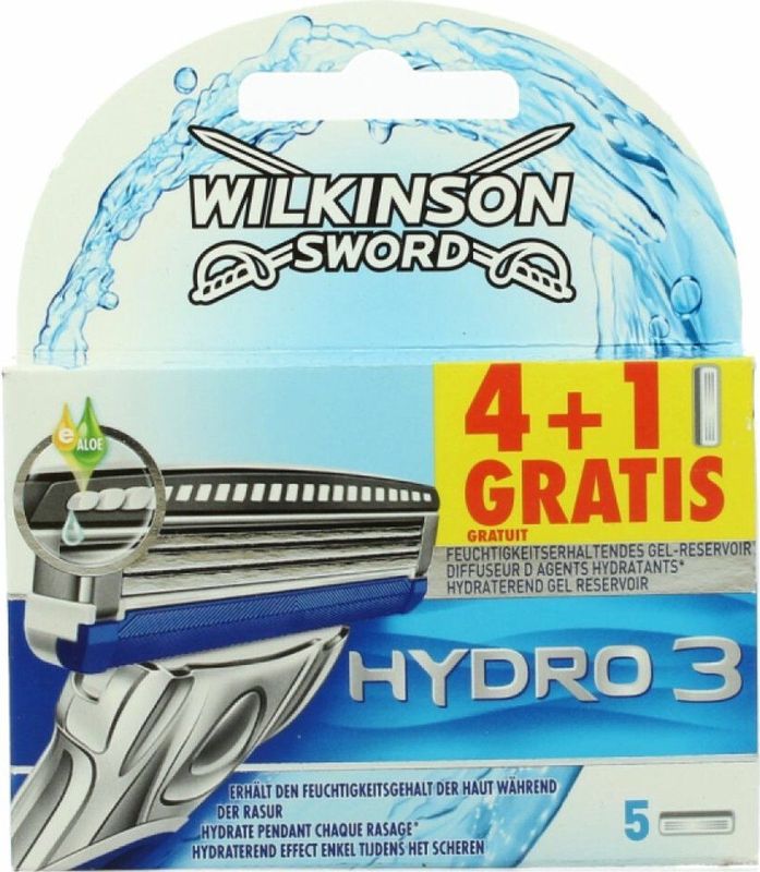 Wilkinson Sword Hydro 3 scheermesjes 5 messen. 5 Stuk
