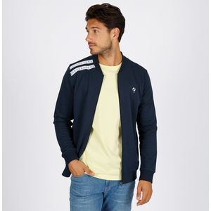 Q1905 - Vest Tirns - Donkerblauw - Retro Sportvest - Met Ritssluiting