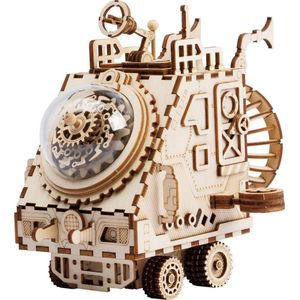 Robotime AM681 3D houten puzzel muziekdoos Spaceship