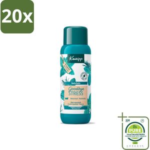 20 x Kneipp - Badschuim - Goodbye Stress - Watermunt & Rozemarijn - 400 ml - Grootverpakking - Badschuim - Ontspanning - Stressvermindering - Watermunt - Rozemarijn