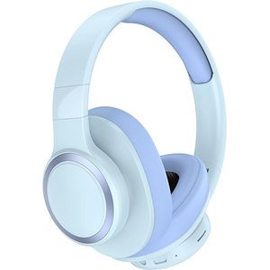 Draadloze On-Ear Koptelefoon Bluetooth - HD-stereo, microfoon Geschikt voor: iPhone /Samsung /Huawei/iPad /TV - Blauw