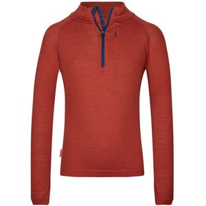 Trollkids Kids Lofoten Half Zip Merinoshirt (Kinderen |rood)