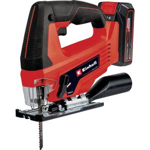 Einhell Accu Decoupeerzaag TC-JS 18/70 Li Kit - Power X-Change - 18 V/Li-ion - Slaghoogte: 20 mm - Versteksneden: max. 45° - Incl. 1 zaagblad - Incl. 2.5 Ah Accu en 1x lader