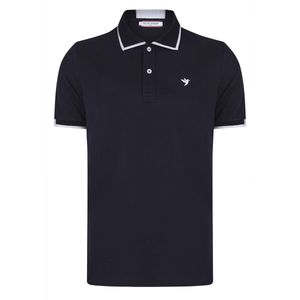 Felix Hardy Polo Shirt Korte Mouw Katoenen Pique Heren Navy - M