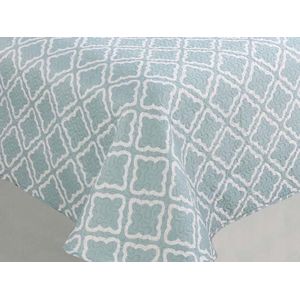 TAVIRA Blauwe Dubbelzijdige Plaid 220x240 cm met Kussenslopen