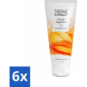 Therme - Orange Happiness - Douche Satin - Verfrissend - Verzorgend - 200ml - Voordeelverpakking - 6 stuks