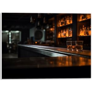 PVC Schuimplaat- Bar - Shotjes - Alcohol - 40x30 cm Foto op PVC Schuimplaat