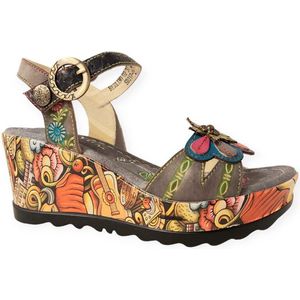 Laura Vita Sandaal Berlino 02 SD317-2 Grijs Multi