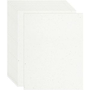 24 stuks wit printpapier voor certificaten en uitnodigingen - 30 x 20 cm - decoratief zilver - bruiloft en brieven