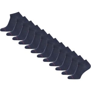 Undiemeister Sneaker Sokken - 2-pack - Storm Cloud (Blauw) - Onzichtbare Sokken Laag Handgemaakt - Zijdezacht - Mellowood Tencel - Extra Stevig - Sneakersokken - Maat 39-42