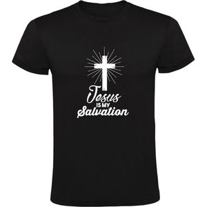 Jesus is my Salvation | Heren T-shirt | Zwart | Jezus is mijn redding | Messias | Christen | Christendom | Evangelie | Nieuwe Testament | God