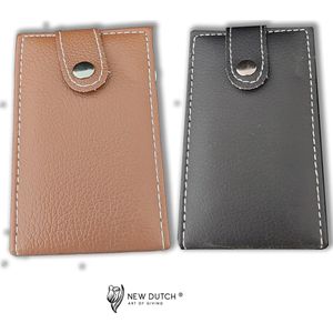 Manicure set, etui nagelverzorging, reis manicure per stuk Bruin of Zwart