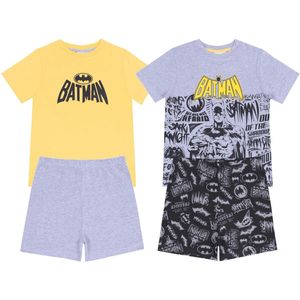 2x DC COMICS geel en grijs Batman pyjama