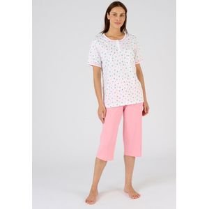 Damart - Pyjashort van zuiver gekamd katoen - Dames - Roze - 34-36 (XS)