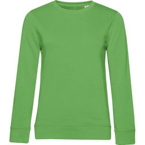 Organic Inspire Crew Neck Sweater Women B&C Collectie Appelgroen maat XS