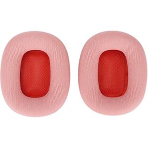 Oorkussentjes voor hoofdtelefoon, zachte oorkussentjes van traagschuim, spons, proteïnehuid, leer, oorkappen, voor Airpod MAX-hoofdtelefoons (roze)