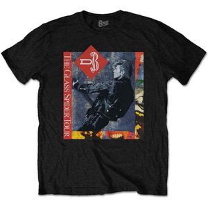 David Bowie - Glass Spider Tour Heren T-shirt - S - Zwart
