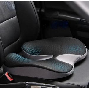 Orthopedisch Memory Foam Kussen - Anti-Slip Prostaat Kussen voor Coccyx en Sciatica Pijnverlichting - 45x35x5 cm - Comfortabel Zitkussen voor Stoel, Auto en Pijnverlichting