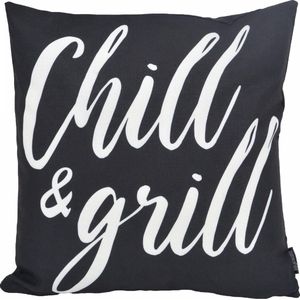 Chill & Grill Kussenhoes | Outdoor / Buiten | Katoen / Polyester | 45 x 45 cm