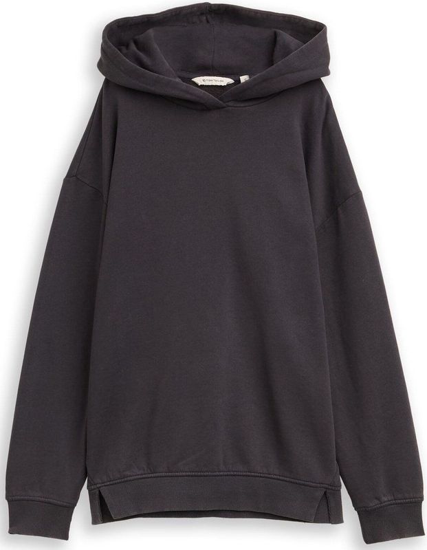 Tom Tailor - Sweater - Met Oversized Capuchon - Met Bloemenprint Op De Rug