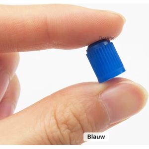 Auto ventieldopjes -set van 4 stuks blauw