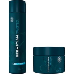 Sebastian - Twisted Elastic Shampoo 250ml - Twisted Elastic Treatment 150ml - Voordeelverpakking