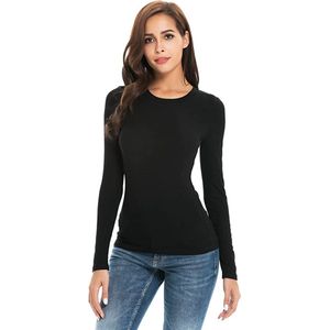 Hoogkwalitatieve Dames Thermo / Fleece / Warmte Shirt | Zwart - M/L