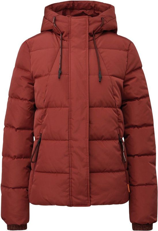 Buitenjas - Halflange Gewatteerde Jas - Met Vaste Capuchon - Voor Buitenavonturen