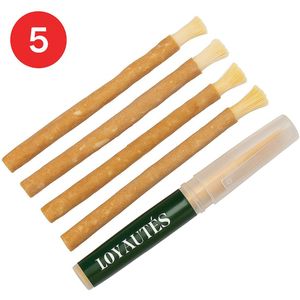 Miswak 5 stuks met Houder – Siwak – Miswak – 100% Natuurlijke Tandenborstel – Miswak – Salvadora Persica – Soennah – Mondverzorging Zonder Tandpasta – Halal – Islamitische – Gezond Tandvlees – Witte Tanden – Frisse Adem – Natuurlijke Tandverzoging