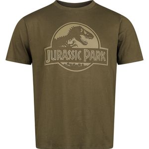 Jurassic Park HD Logo Heren T-shirt - khaki - S
