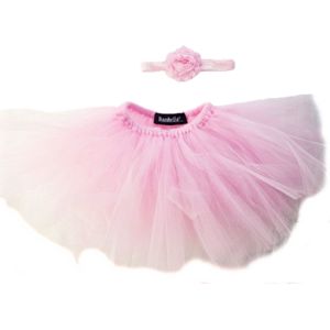 BamBella ® - Rok Ballarina ballet met laagejs roze Meisje - Onesize - 1 tot 3 jaar - tulle tule stof